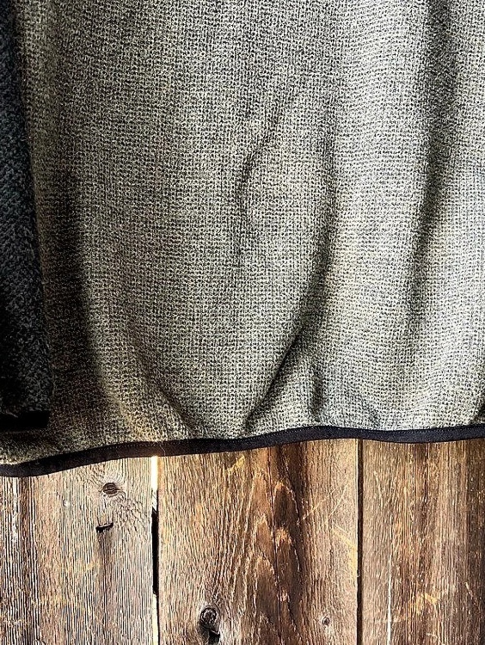 Peter Millar Cowl Neck Sweater Gray & Black Large - Picture 4 of 5